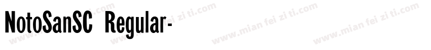 NotoSanSC Regular字体转换